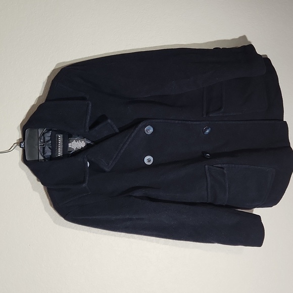Apostrophe Womens jacket size 8 to 10  wool blend peacoat size 8/10 navy blue - Picture 1 of 12